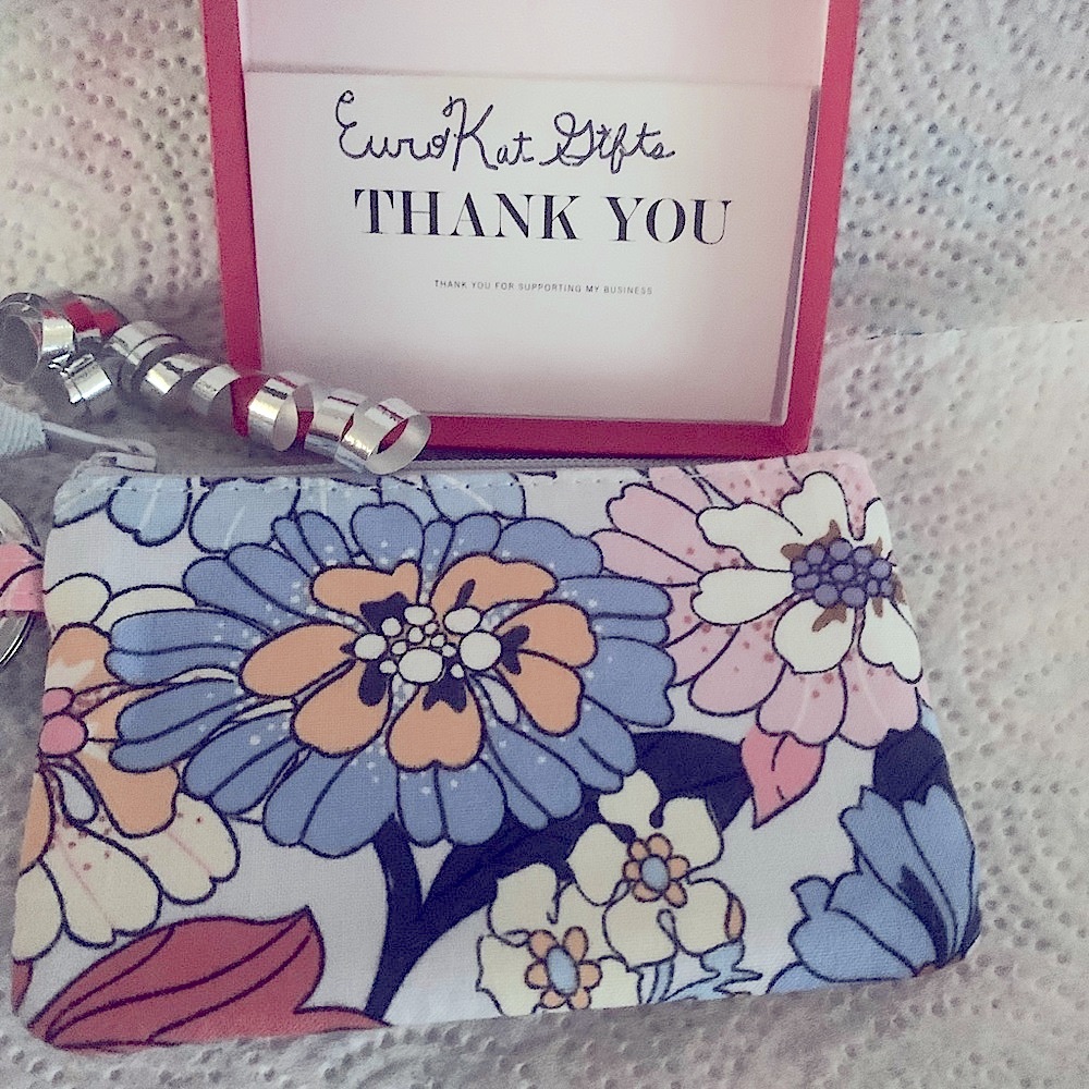 Vera Bradley ID Badge card case NEW with silver keyring can attach lanyard NWT - Picture 3 of 13